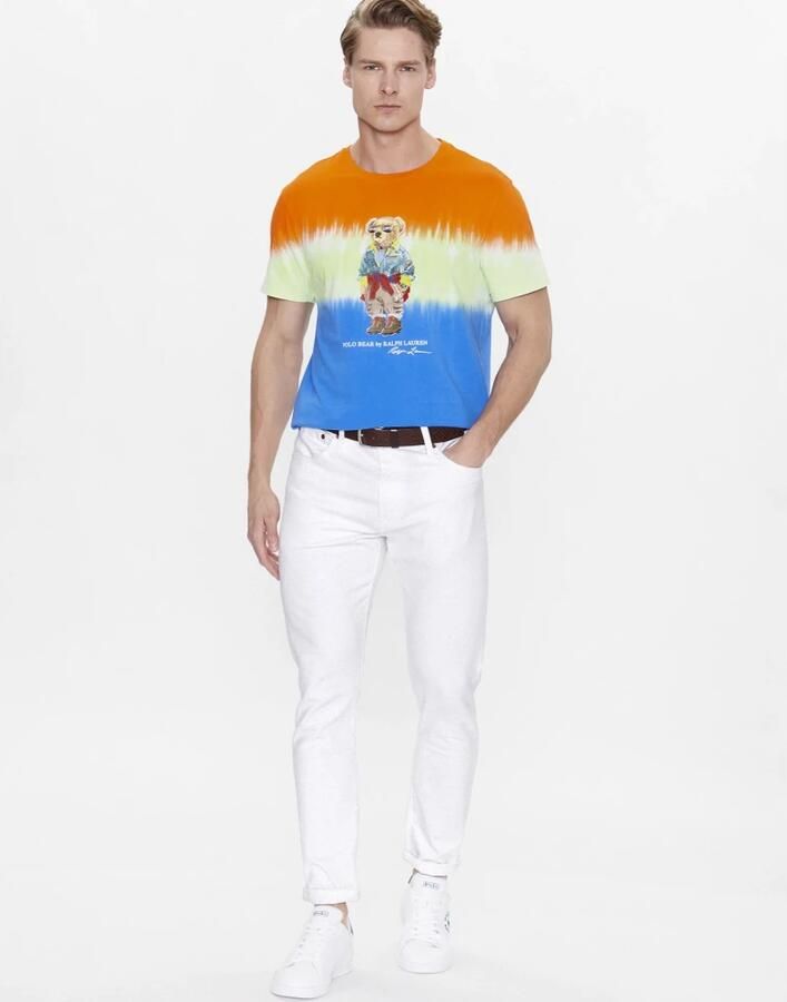Polo Ralph Lauren Tye Dye Bear Logo T-Shirt Multicolor Heren - Foto 2