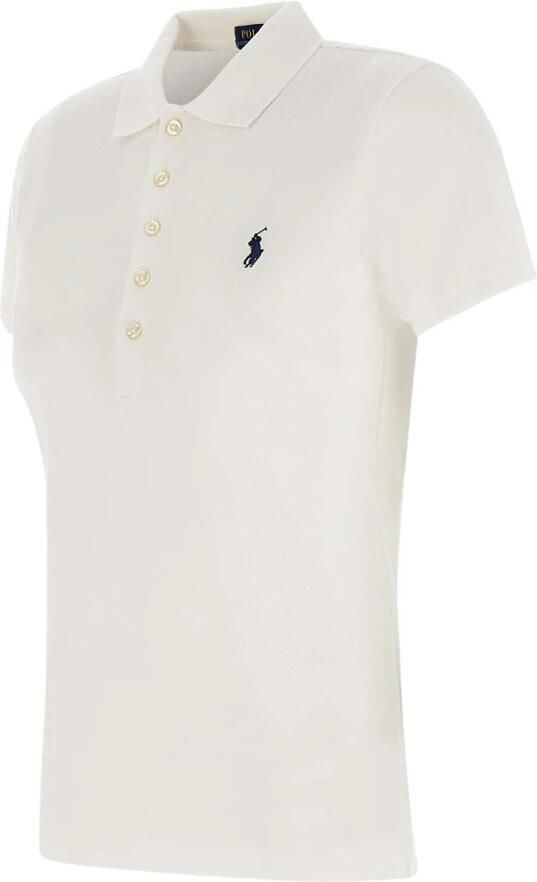 Polo Ralph Lauren Slim fit poloshirt met logostitching model 'JULIE' - Foto 9