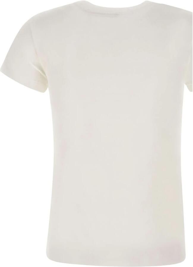 Polo Ralph Lauren Wit Katoenen T-shirt met Logo Borduurwerk White Dames - Foto 3