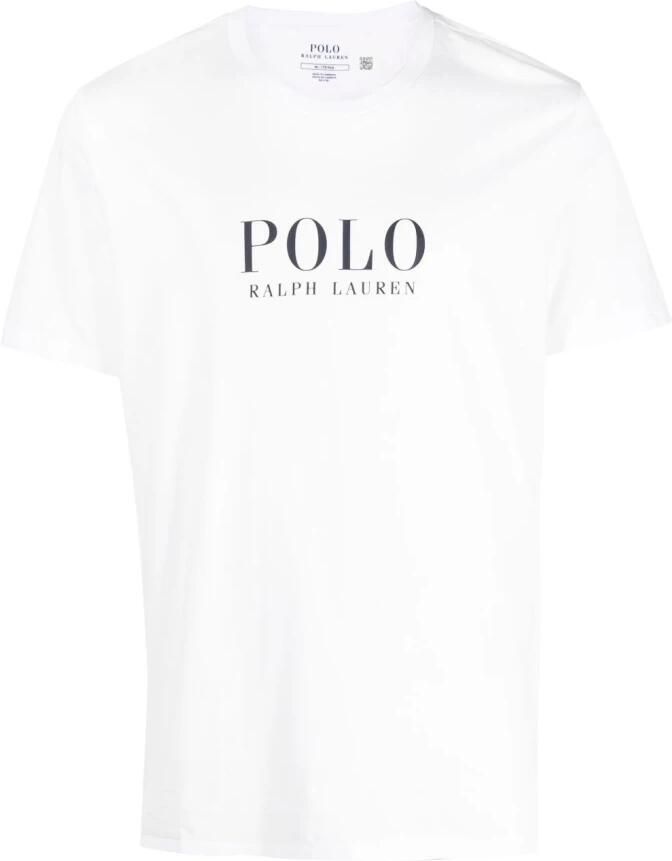 Ralph Lauren Katoenen Crew-neck Tee met Bedrukte Letters en Geborduurd Logo White Heren - Foto 4