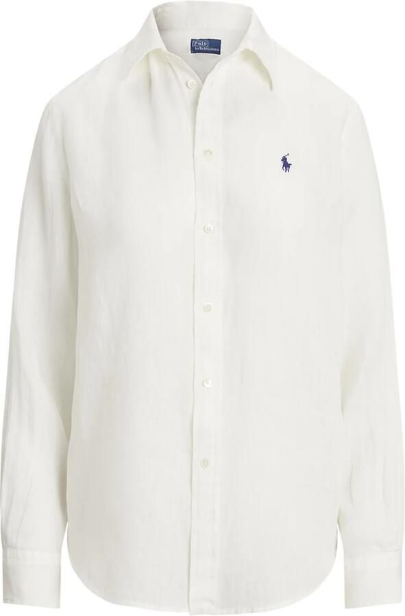 Polo Ralph Lauren Loose fit overhemdblouse van puur linnen met knoopsluiting - Foto 9