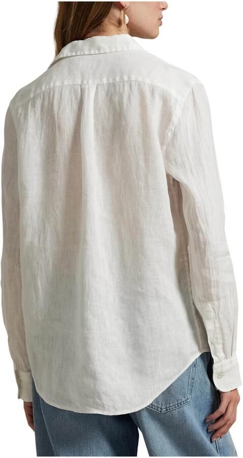 Polo Ralph Lauren Loose fit overhemdblouse van puur linnen met knoopsluiting - Foto 10