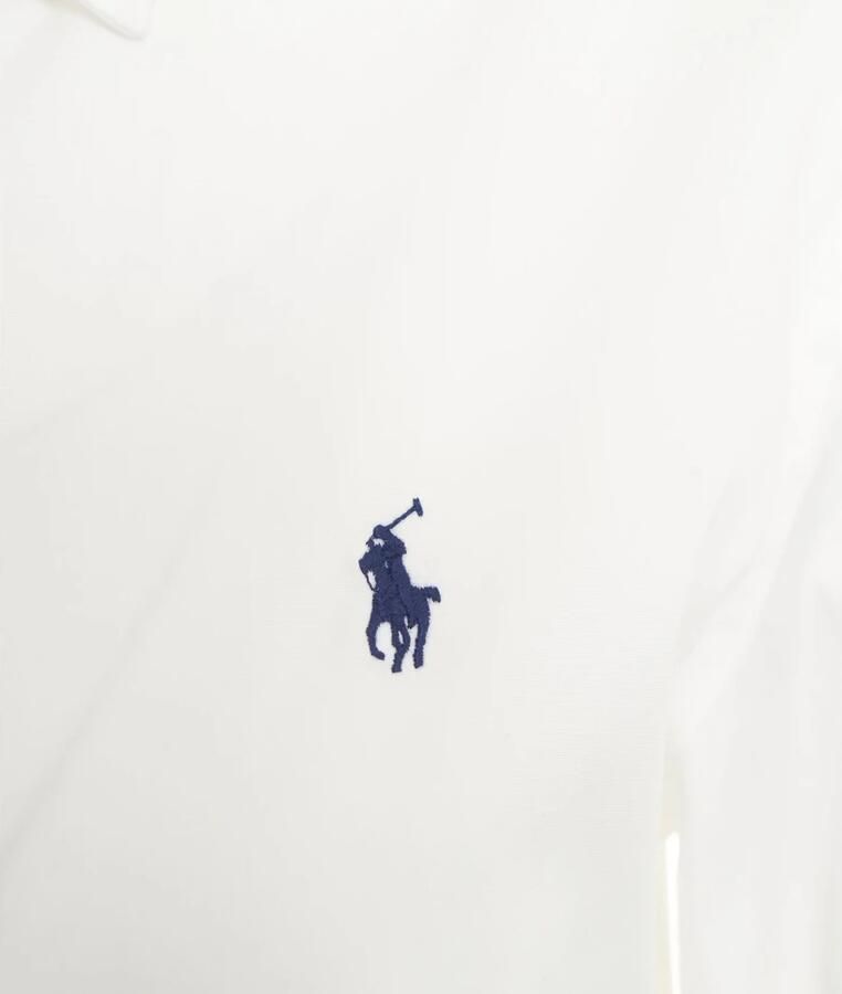 Polo Ralph Lauren Witte Katoenen Damesoverhemd met Geborduurde Pony White Dames - Foto 4