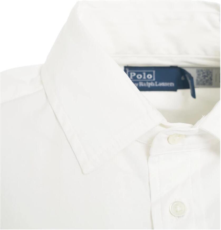 Polo Ralph Lauren Witte Katoenen Damesoverhemd met Geborduurde Pony White Dames
