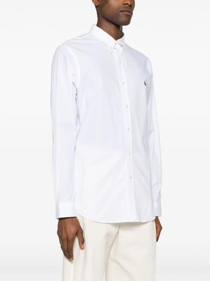 Ralph Lauren Verfijnd Slim-Fit Katoenen Stretch Overhemd White Heren - Foto 3