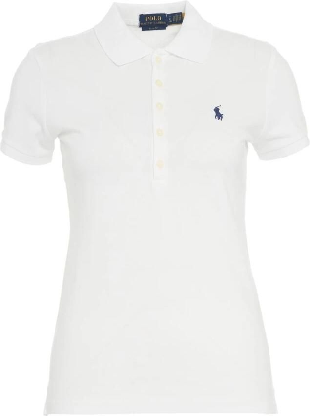 Polo Ralph Lauren Slim fit poloshirt met logostitching model 'JULIE' - Foto 7