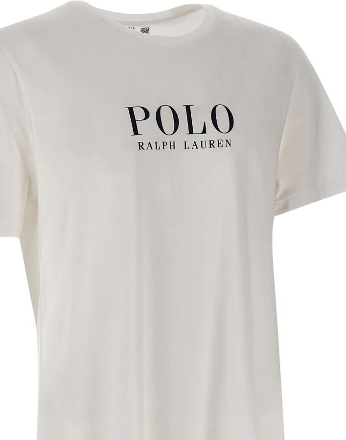 Ralph Lauren Katoenen Crew-neck Tee met Bedrukte Letters en Geborduurd Logo White Heren - Foto 2