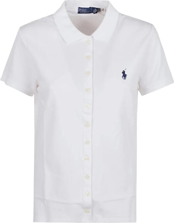 Polo Ralph Lauren Wit T-shirt Modern Fit Casual Stijl White Dames