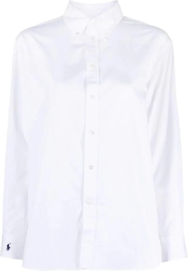 Polo Ralph Lauren Witte Casual Overhemd met Lange Mouwen White Dames