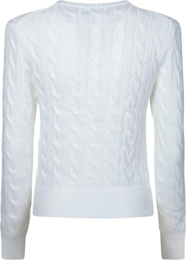 Polo Ralph Lauren Gebreide Cardigan met Logo Borduursel White Dames - Foto 8