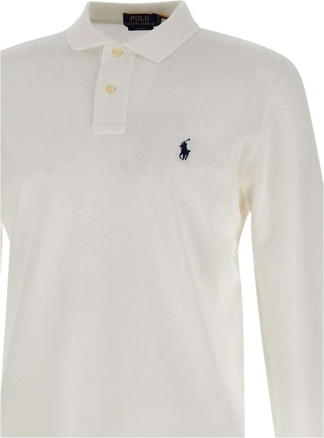 Polo Ralph Lauren Slim fit poloshirt in design met lange mouwen - Foto 6
