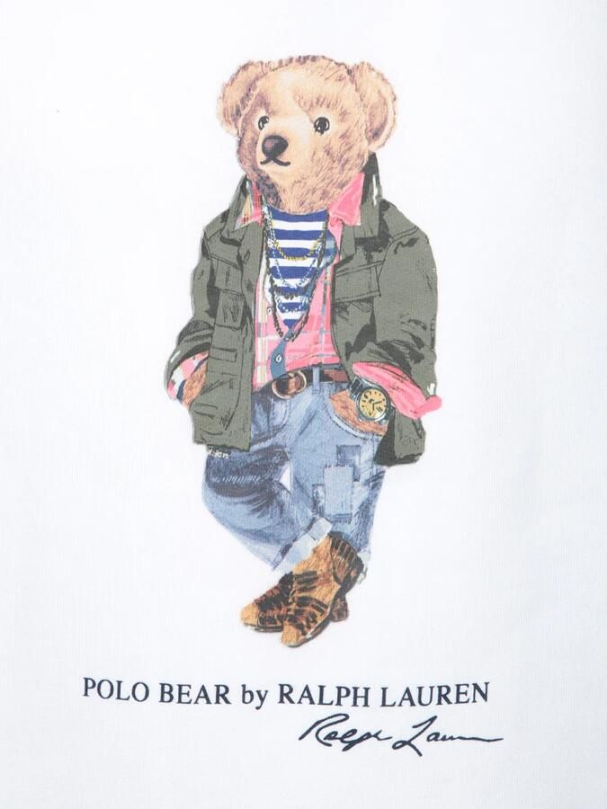 Polo Ralph Lauren Witte Katoenen Teddy Bear Sweatshirt White Heren - Foto 2