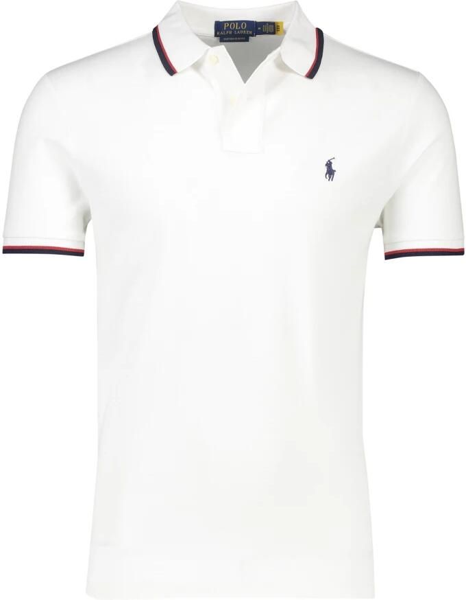 Ralph Lauren Wit Slim Fit Polo T-shirt met korte mouwen White Heren