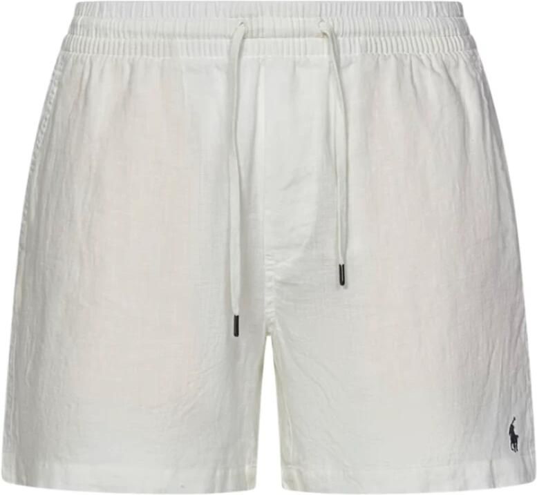 Ralph Lauren Stijlvolle Shorts Cfprepsters-Flat Front White Heren