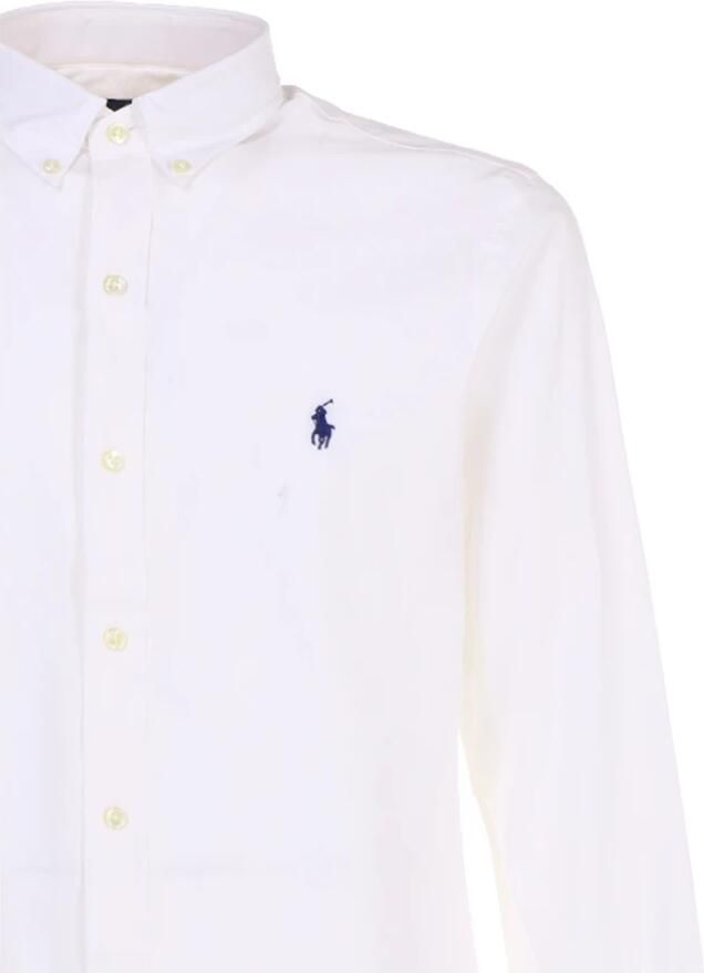 Polo Ralph Lauren Witte Stretch-Katoenen Overhemd met Polo Pony Motief White Heren - Foto 6