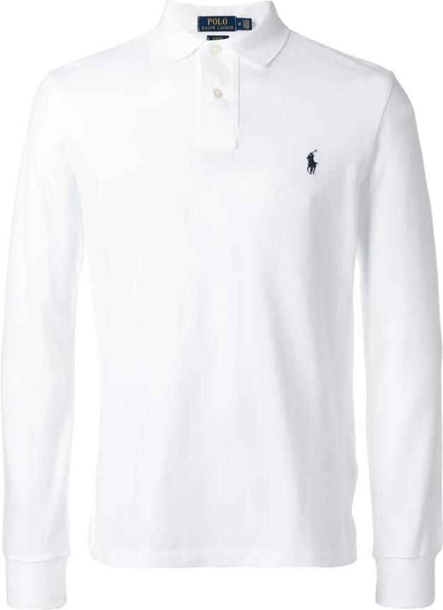 Polo Ralph Lauren Slim fit poloshirt in design met lange mouwen - Foto 8