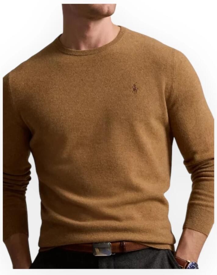 Polo Ralph Lauren Bruine Sweaters LS CN Pp-Lange Mouwen-Pullover Brown Heren - Foto 2