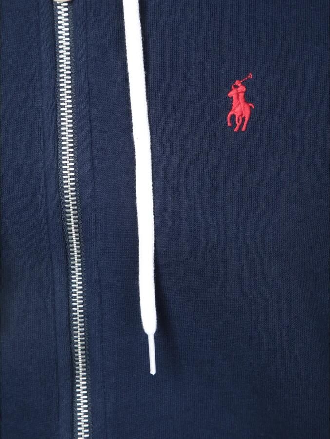 Polo Ralph Lauren Zachte katoenen hoodie met trekkoord Blue Dames