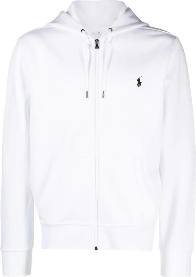 Ralph Lauren Witte Sweaters Blijf modieus en comfortabel met deze Polo Zip Hoodie Wit Heren - Foto 4