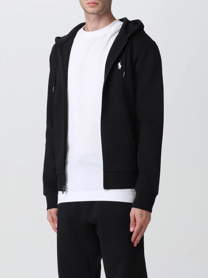 Polo Ralph Lauren Double Knit Fullzip Hoodie Hooded vesten Heren black maat: M beschikbare maaten:S M L XL XXL - Foto 6