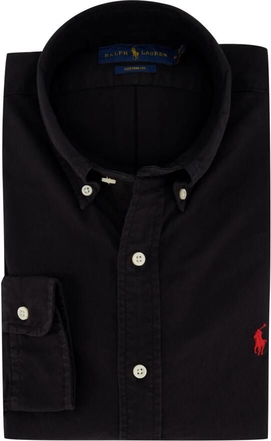 Polo Ralph Lauren Zwarte Oxford Overhemd Casual Stijl Black Heren - Foto 5