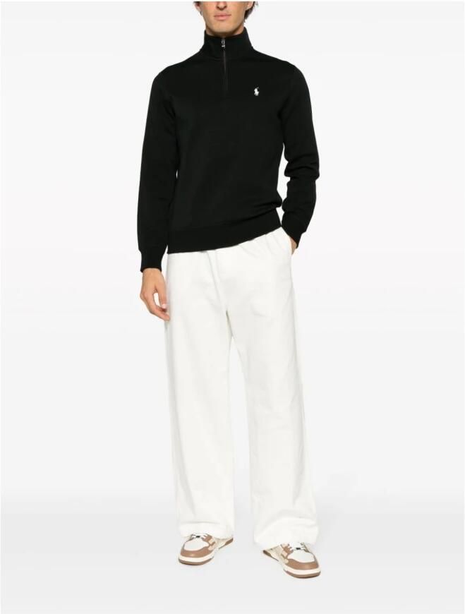 Polo Ralph Lauren Zwarte sweatshirt met lange mouwen en halve rits Black Heren - Foto 4