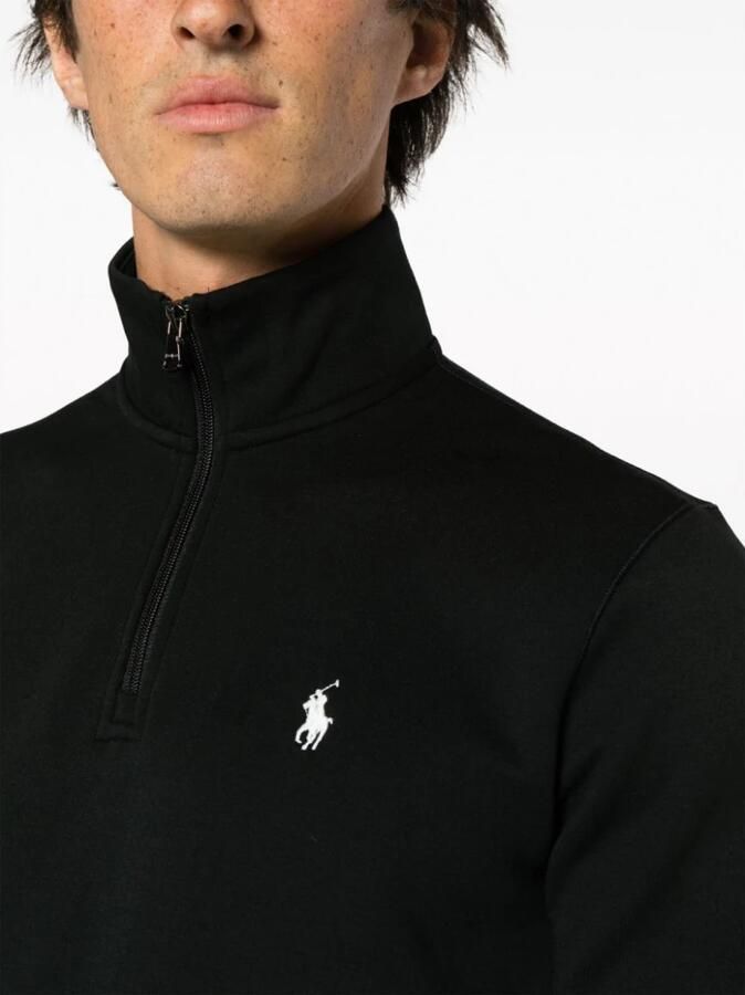 Polo Ralph Lauren Zwarte sweatshirt met lange mouwen en halve rits Black Heren - Foto 3