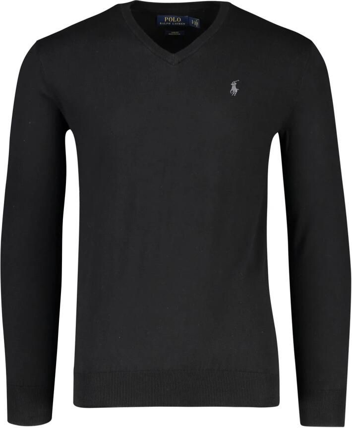 Polo Ralph Lauren Ralph Lauren trui v-hals Slim Fit katoen zwart - Foto 5