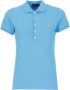 Ralph Lauren Blauw Polo Shirt met Iconisch Pony Borduurwerk voor Vrouwen Blue Dames - Thumbnail 3