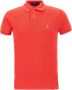 Ralph Lauren Rood Slim Fit Polo Shirt met Korte Mouwen Red Heren - Thumbnail 1