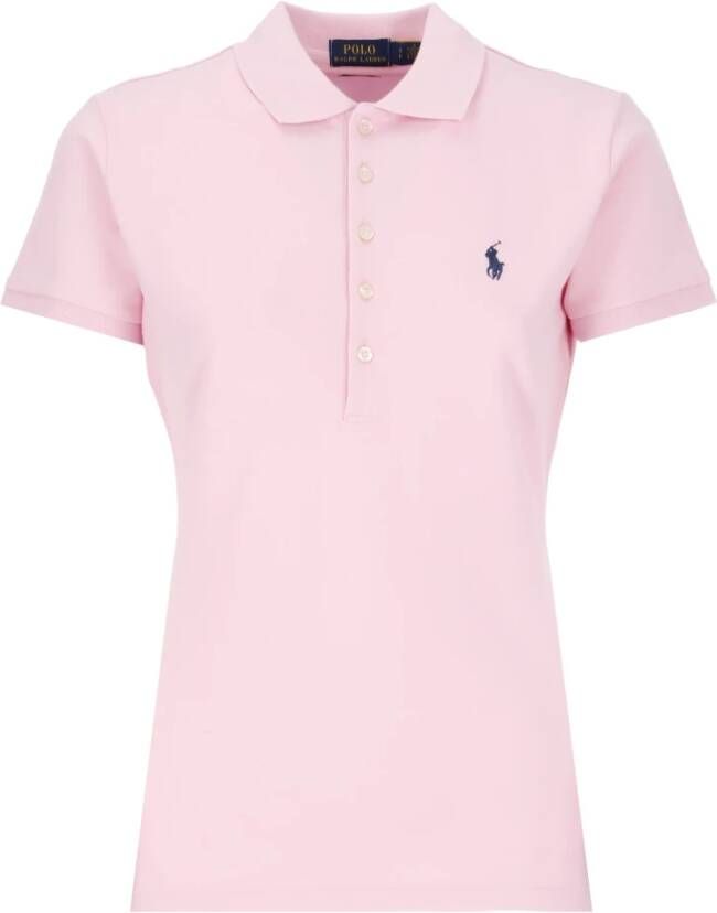 Polo Ralph Lauren Slim fit poloshirt met logostitching model 'JULIE' - Foto 3