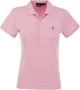 Polo Ralph Lauren Poloshirt van puur katoen met labelstitching model 'JULIE' - Thumbnail 4