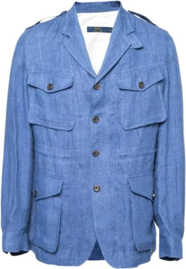 Ralph Lauren Pre-owned Cotton outerwear Blue Dames