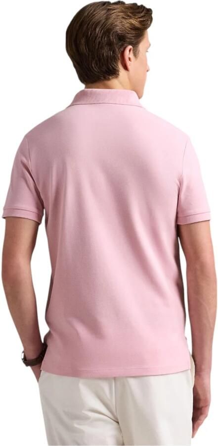Ralph Lauren Aangepaste Slim FIT Stretch Mesh Polo Shirt Roze Pink Heren - Foto 2