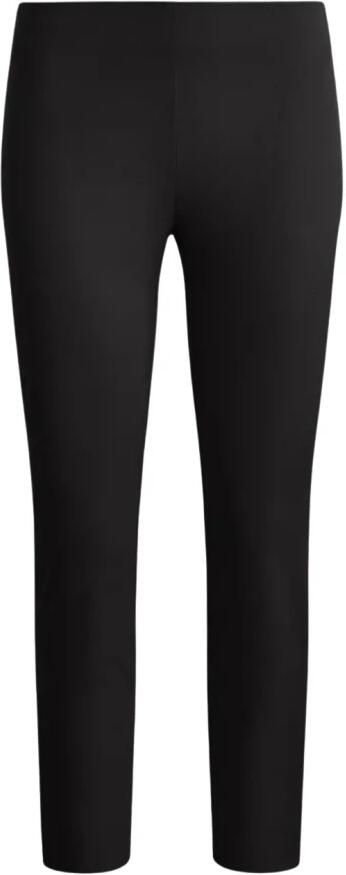Ralph Lauren Op maat gemaakte zwarte enkellange broek Black Dames