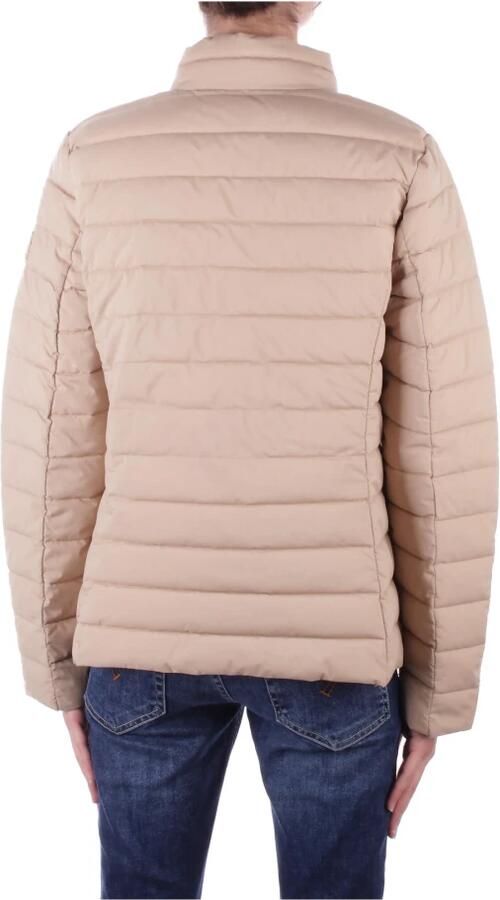 Ralph Lauren Beige Jas met Logo Rits en Zakken met Knopen Beige Dames