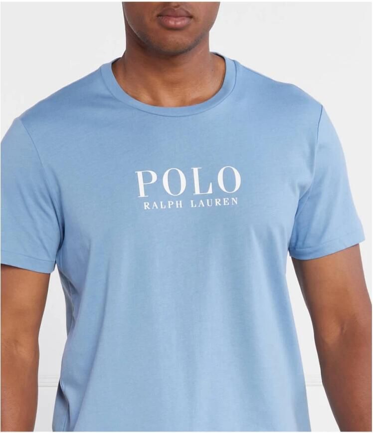 Polo Ralph Lauren Underwear T-shirt met labelprint model 'LIQUID COTTON'