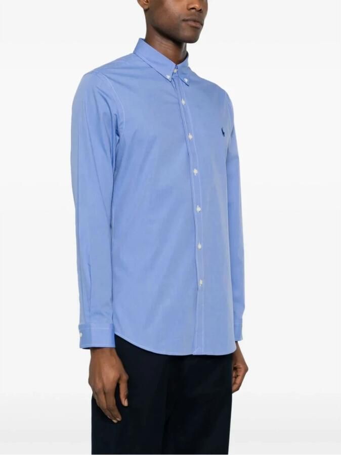 Polo Ralph Lauren Blauw sportoverhemd met lange mouwen Blue Heren - Foto 6