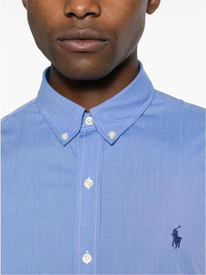 Polo Ralph Lauren Blauw sportoverhemd met lange mouwen Blue Heren - Foto 5