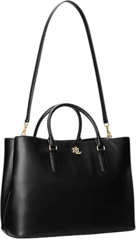 Lauren Ralph Lauren Satchel bag van leer met labelapplicatie model 'MARCY' - Foto 11