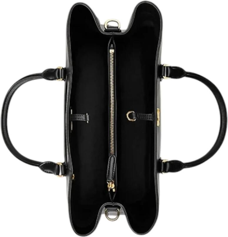 Lauren Ralph Lauren Satchel bag van leer met labelapplicatie model 'MARCY' - Foto 7