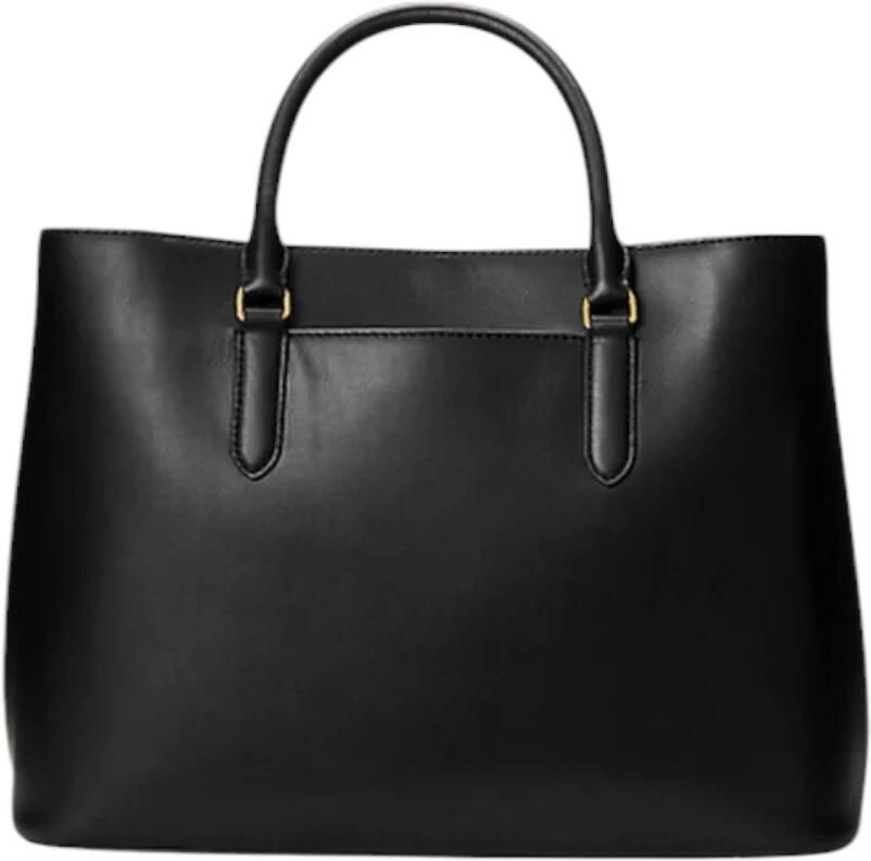Lauren Ralph Lauren Satchel bag van leer met labelapplicatie model 'MARCY' - Foto 6