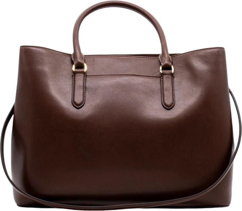 Ralph Lauren Damestas Lauren Marcy 36-Satchel-Large Bruin Brown Dames - Foto 2