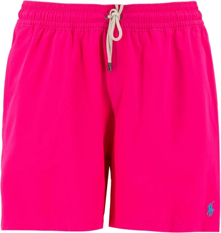 Ralph Lauren Elastische Taille Shorts Heren Fuchsia Roze Heren
