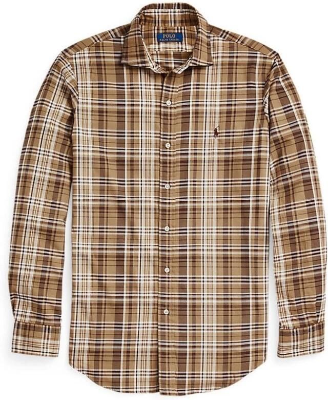 Ralph Lauren Bruin Geruit Shirt met Lange Mouwen Multicolor Heren - Foto 7