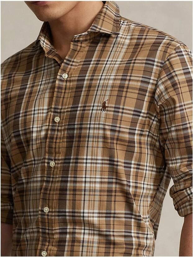 Ralph Lauren Bruin Geruit Shirt met Lange Mouwen Multicolor Heren - Foto 4