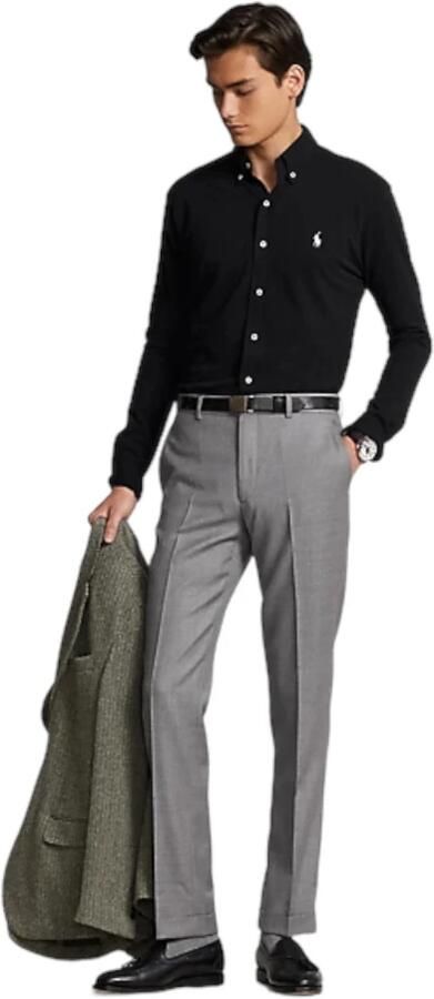 Polo Ralph Lauren Overhemd Lange Mouw CHEMISE AJUSTEE COL BOUTONNE EN POLO FEATHERWEIGHT - Foto 4