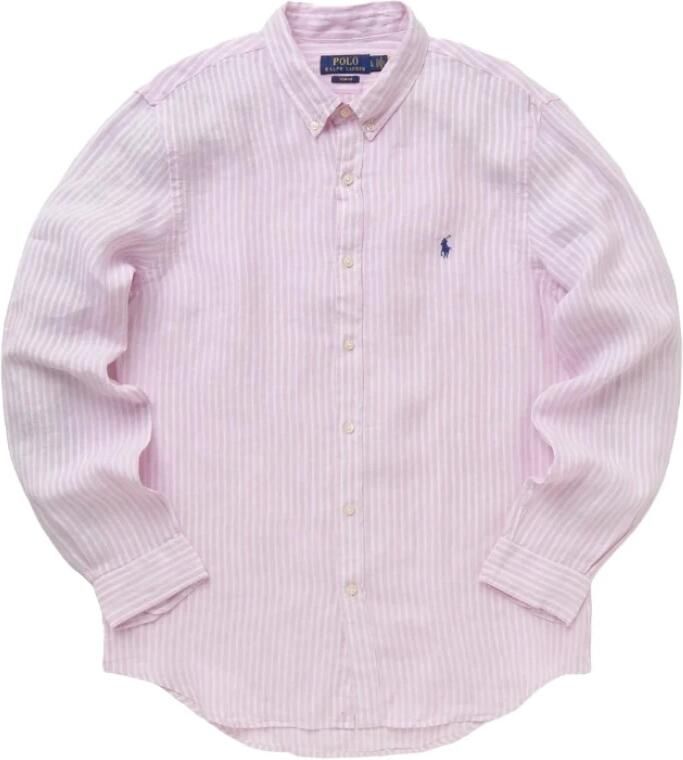 Polo Ralph Lauren Slim fit vrijetijdsoverhemd van linnen met streepmotief - Foto 2