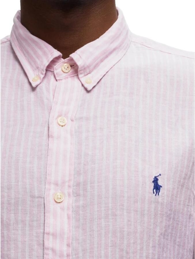 Polo Ralph Lauren Slim fit vrijetijdsoverhemd van linnen met streepmotief