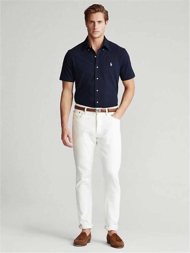Polo Ralph Lauren Vrijetijdsoverhemd met button-downkraag en effen design - Foto 5